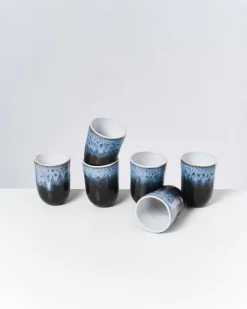 Motel a Miio Tassen & Becher Sets^Alcachofra 6Er Set Becher Gros Schwarz