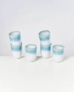 Motel a Miio 6 Teilige Sets^Alcachofra 6Er Set Becher Gros Grunblau