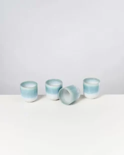 Motel a Miio Tassen & Becher Sets^Alcachofra 4Er Set Becher Klein Grunblau