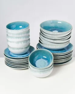 Motel a Miio Geschirr Sets^Alcachofra Grunblau - 32 Teiliges Set