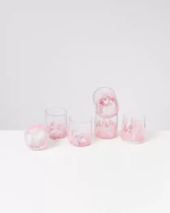Motel a Miio Gläser^Alegria 6Er Set Glas Klein Big Drops Rosa
