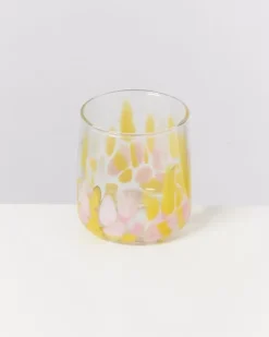 Motel a Miio Gläser^Alegria Glas Klein Big Drops Rosa Gelb