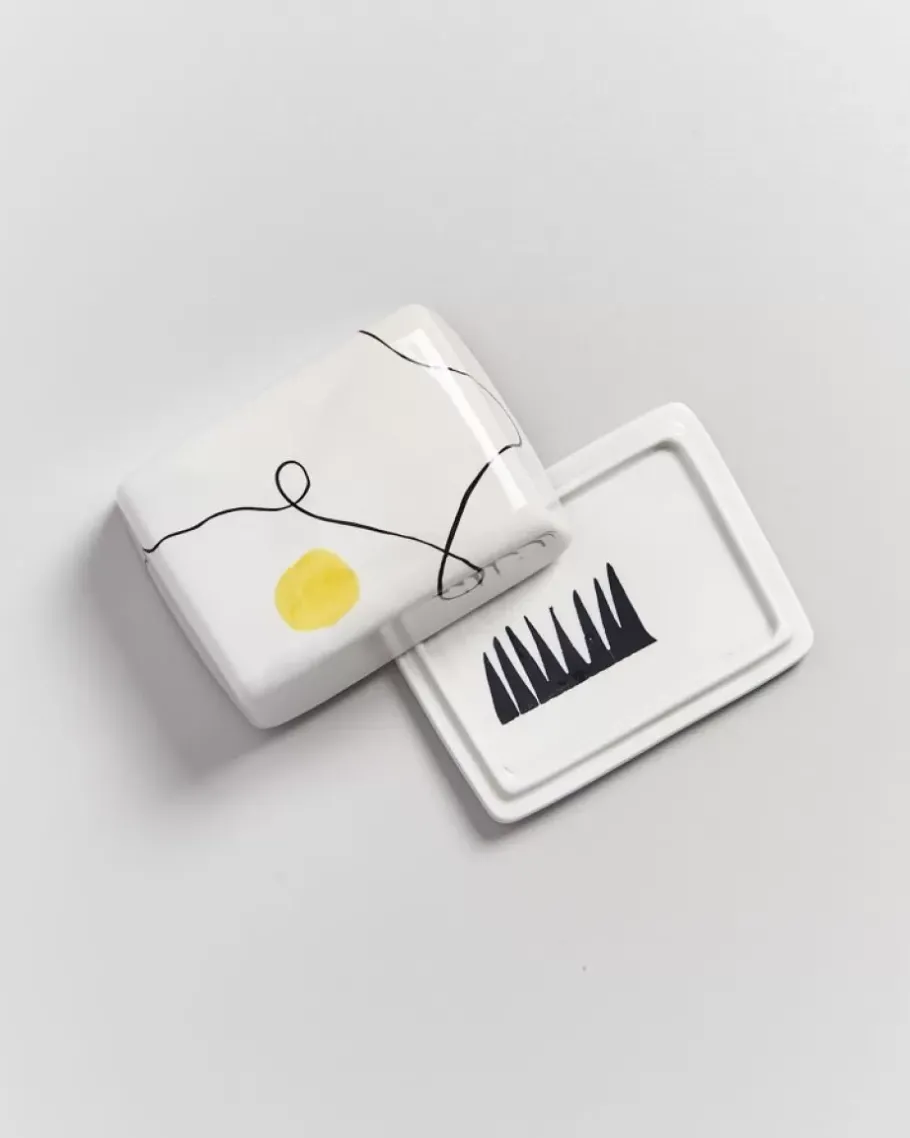Motel a Miio Butterdosen^Alojamento Butterdose Weis Mit Bemalung