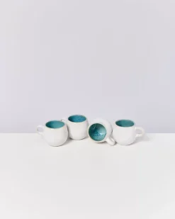 Motel a Miio 4 Teilige Sets^Areia 4Er Set Espressotasse Aqua