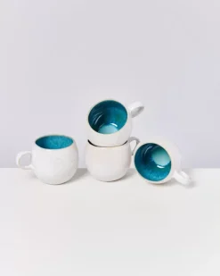 Motel a Miio Tassen & Becher^Areia 4Er Set Tasse Gros Aqua