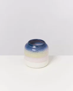 Motel a Miio Vasen^Bebe Vase Blau Rosa Gesprenkelt