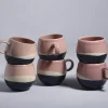 Motel a Miio Tassen & Becher^Bica 6Er Set Tasse Gros Pink Navy Cream