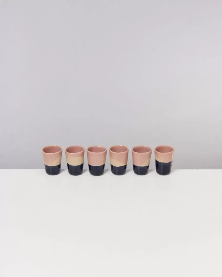 Motel a Miio Tassen & Becher^Bica Espressobecher Pink Navy Cream