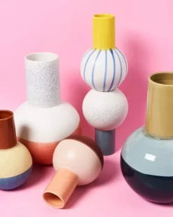Motel a Miio Bola L^Bola Vase L Grun Mint Navy