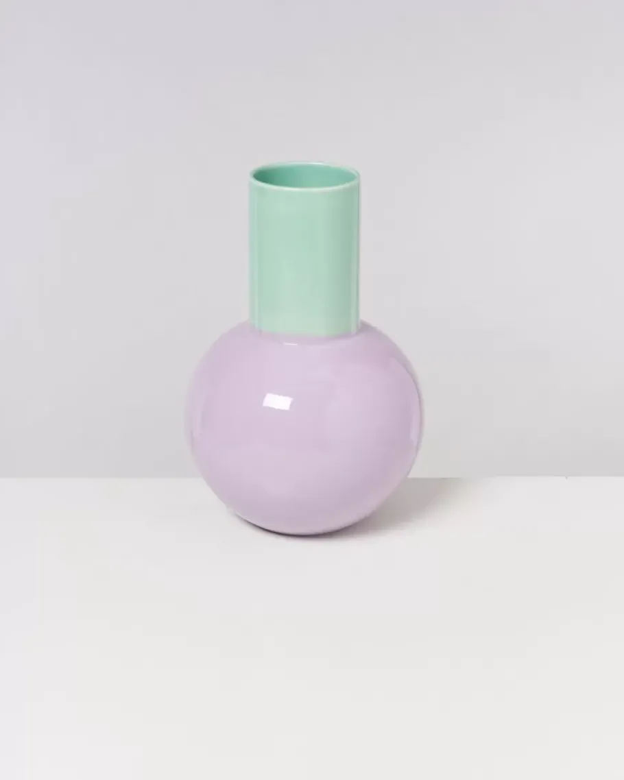 Motel a Miio Bola L^Bola Vase L Pastell Mint Lila