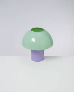 Motel a Miio Lampen^Cogumelo Glaslampe Mint Lila