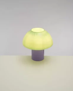 Motel a Miio Lampen^Cogumelo Glaslampe Mint Lila