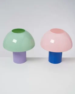 Motel a Miio Lampen^Cogumelo Glaslampe Mint Lila