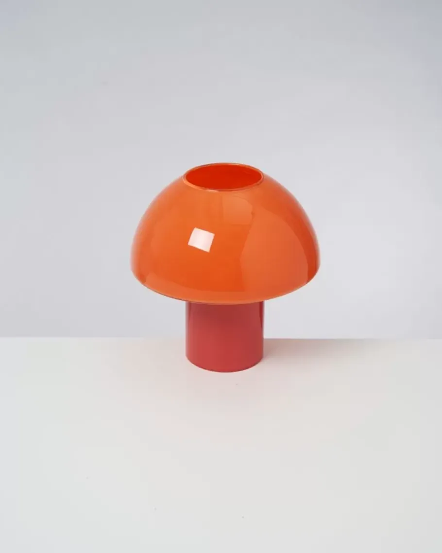 Motel a Miio Lampen^Cogumelo Glaslampe Orange Rot
