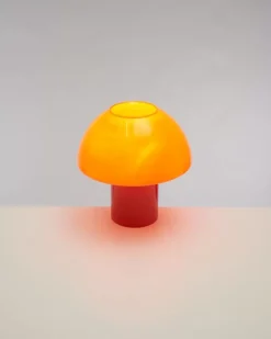 Motel a Miio Lampen^Cogumelo Glaslampe Orange Rot
