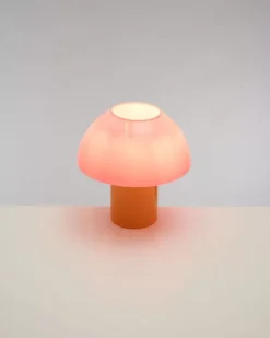 Motel a Miio Lampen^Cogumelo Glaslampe Rosa Gelb