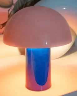 Motel a Miio Lampen^Cogumelo Keramiklampe Rosa Blau