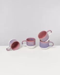 Motel a Miio 4 Teilige Sets^Coimbra 4Er Set Tasse Gros Lila Rosa