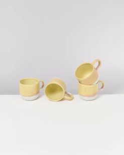Motel a Miio Tassen & Becher^Coimbra 4Er Set Tasse Gros Gelb