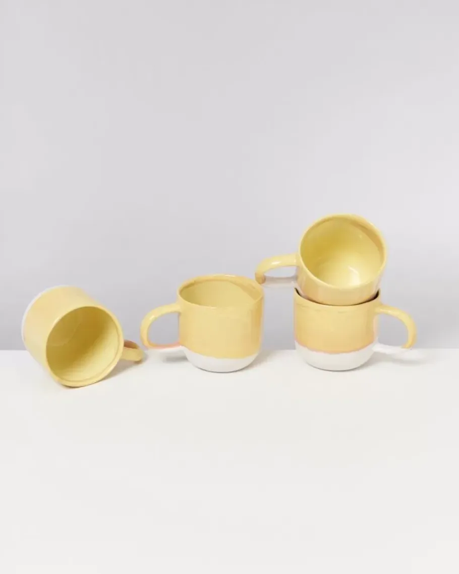 Motel a Miio Tassen & Becher^Coimbra 4Er Set Teetasse Gelb