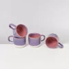 Motel a Miio Tassen & Becher^Coimbra 4Er Set Teetasse Lila Rosa