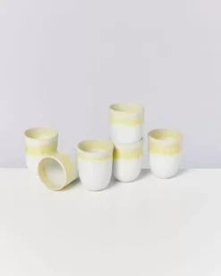 Motel a Miio Tassen & Becher^Copa Alto 6Er Set Becher Gros Gelb