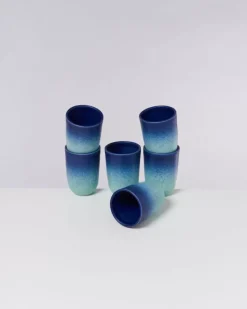 Motel a Miio 6 Teilige Sets^Copa Alto 6Er Set Becher Gros Blau Turkis