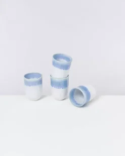 Motel a Miio 4 Teilige Sets^Copa Alto 4Er Set Becher Gros Blau Weis