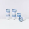 Motel a Miio 6 Teilige Sets^Copa Alto 6Er Set Becher Gros Blau Weis