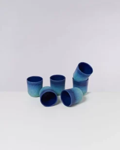 Motel a Miio 6 Teilige Sets^Copa Alto 6Er Set Becher Klein Blau Turkis