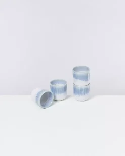 Motel a Miio 4 Teilige Sets^Copa Alto 4Er Set Becher Klein Blau Weis