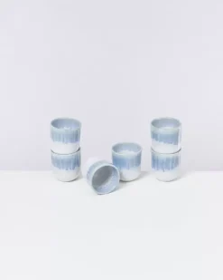 Motel a Miio Tassen & Becher^Copa Alto 6Er Set Becher Klein Blau Weis