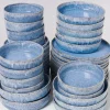Motel a Miio 40 Teilige Sets^Cordoama Blau Gesprenkelt - 40 Teiliges Set