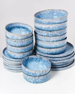 Motel a Miio 24 Teilige Sets^Cordoama Blau Gesprenkelt - 24 Teiliges Set