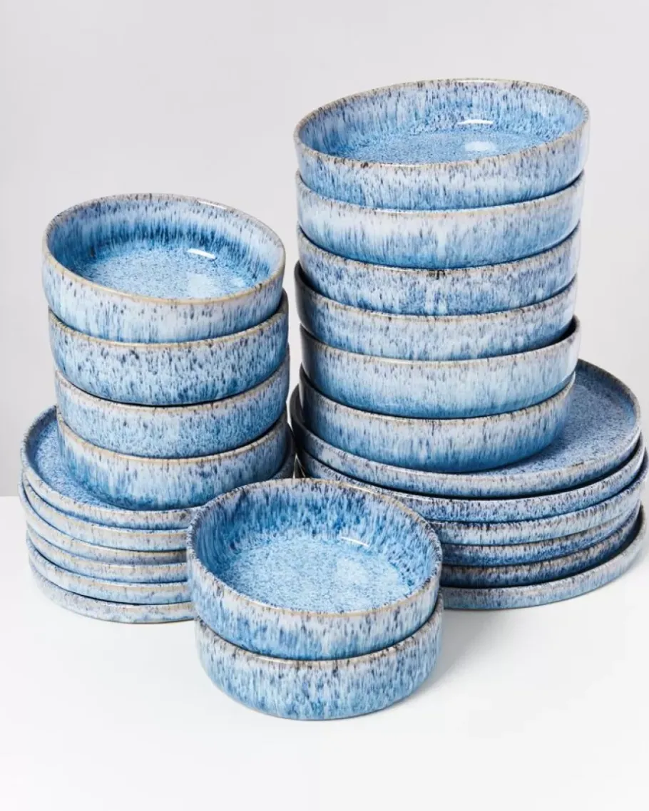 Motel a Miio 24 Teilige Sets^Cordoama Blau Gesprenkelt - 24 Teiliges Set