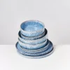 Motel a Miio Geschirr Sets^Cordoama Blau Gesprenkelt - 8 Teiliges Set