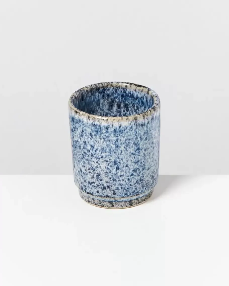 Motel a Miio 4 Teilige Sets^Cordoama 4Er Set Becher Klein Blau Gesprenkelt