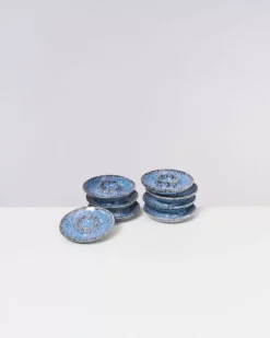 Motel a Miio Eierbecher^Cordoama 8Er Set Eierbecher Blau Gesprenkelt