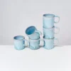 Motel a Miio Tassen & Becher Sets^Cordoama 6Er Set Tasse Gros Aqua