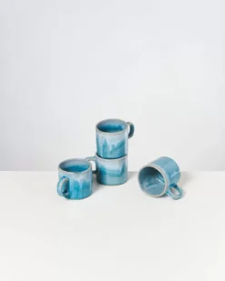 Motel a Miio 4 Teilige Sets^Cordoama 4Er Set Tasse Klein Aqua