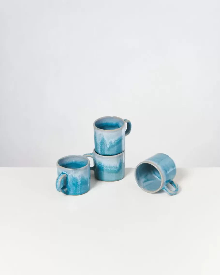 Motel a Miio 4 Teilige Sets^Cordoama 4Er Set Tasse Klein Aqua