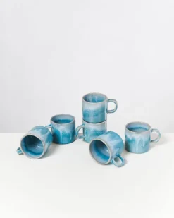 Motel a Miio Tassen & Becher^Cordoama 6Er Set Tasse Klein Aqua