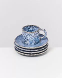 Motel a Miio Espressotassen^Cordoama Espresso-Untertasse Blau Gesprenkelt