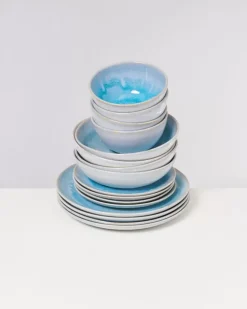 Motel a Miio 16 Teilige Sets^Cordoama Klassik Aqua - 16 Teiliges Set