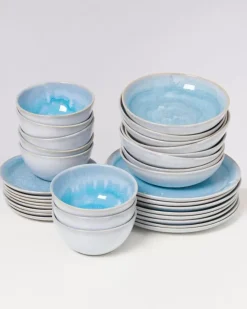 Motel a Miio 32 Teilige Sets^Cordoama Klassik Aqua - 32 Teiliges Set