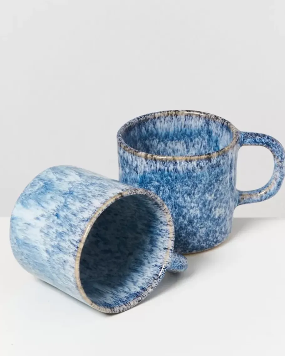Motel a Miio Kleine Tassen^Cordoama Tasse Klein Blau Gesprenkelt