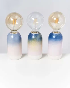 Motel a Miio Lampen^Farol Lampe Blau Rosa Gesprenkelt