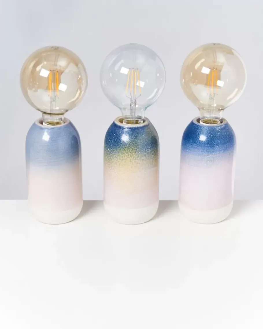 Motel a Miio Lampen^Farol Lampe Blau Rosa Gesprenkelt