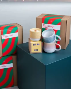Motel a Miio Große Tassen^Geschenkbox - 2 X Coimbra Teetasse & 1 X Duftkerze