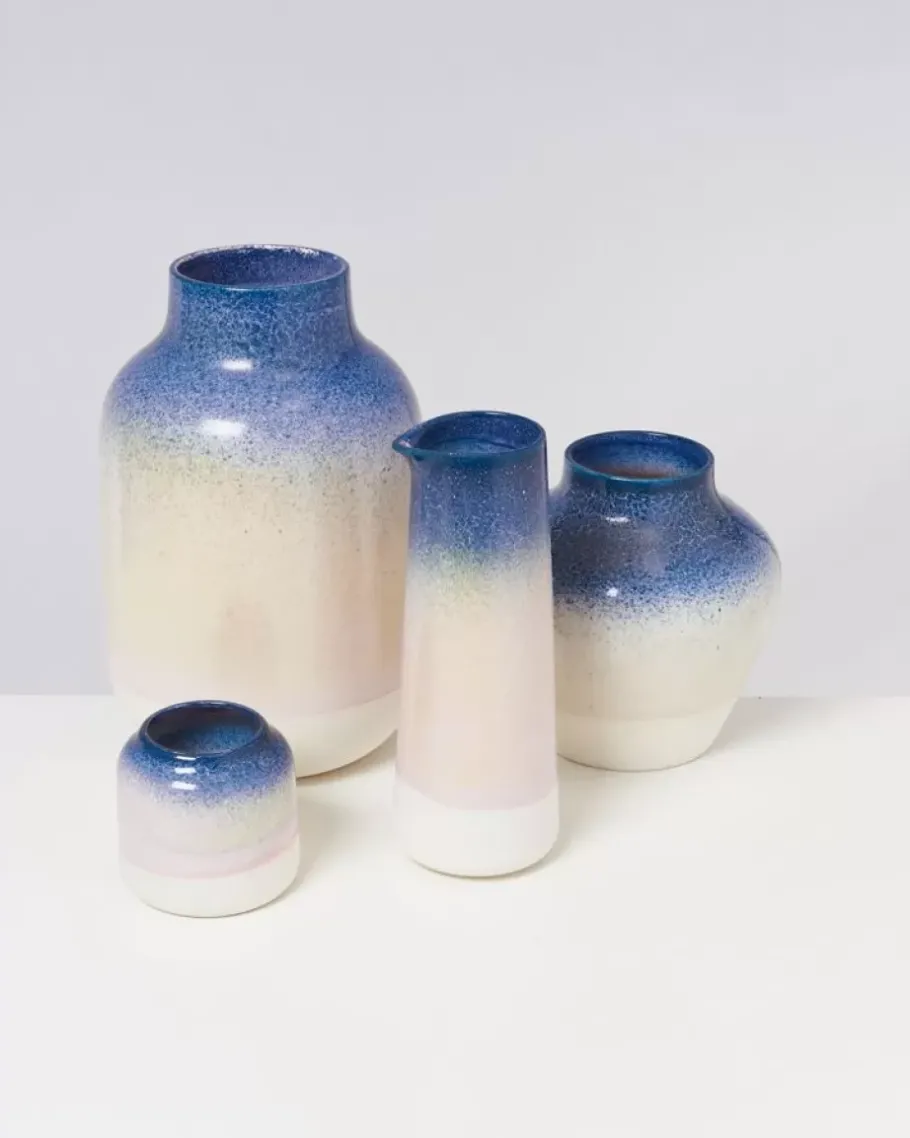 Motel a Miio Vasen^Madalin Vase Blau Rosa Gesprenkelt